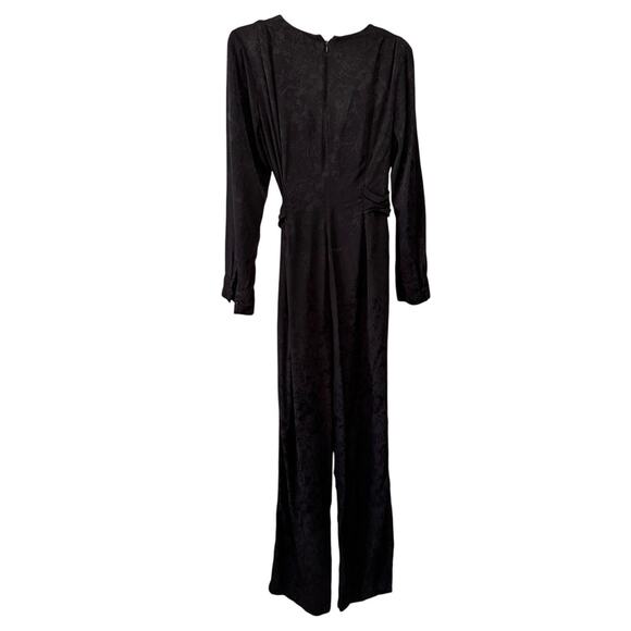 JONATHAN SIMKHAI X RTR Black Julia Wrapped One-Piece Jumpsuit Size 6 - Picture 6 of 7